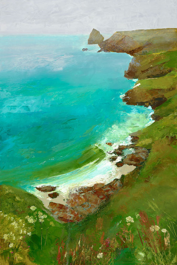 Original Oil Painting Tintagel Cornwall