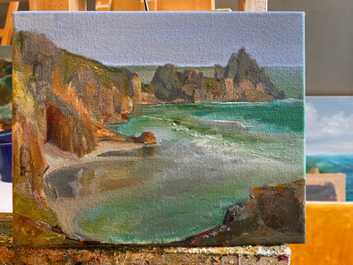 Porthcurno, Cornwall, Original Oil Painting