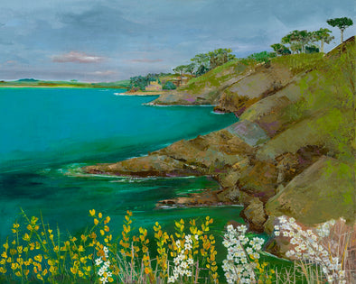 View To St Mawes , Cornwall Unframed Signed print