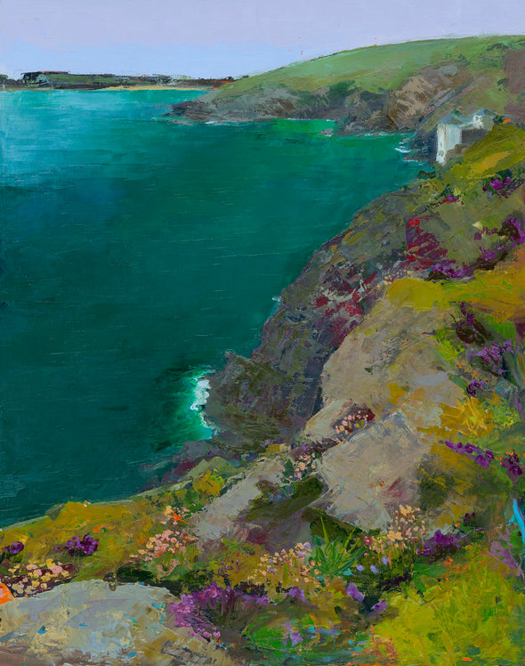 Newquay Cliffs, Pentire Head, Cornwall, Signed Unframed Art Print