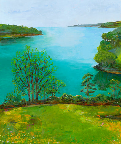 Original Oil Painting Cornwall Trelissick