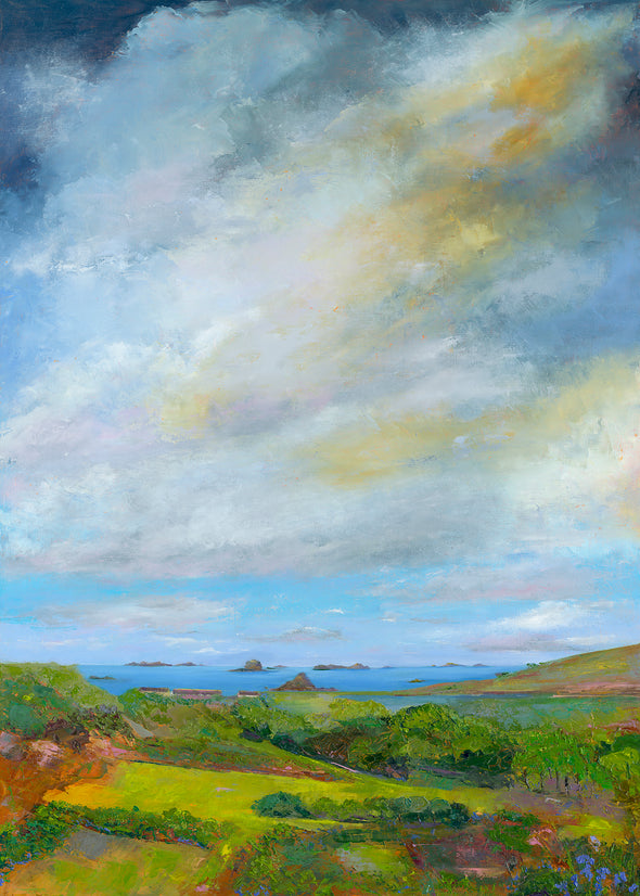 View Of Hell Bay, Bryher, Isles of Scilly, Original Unframed Oil Painting