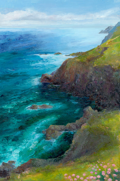 A2 Signed Print, St Just To Pendeen, Cornwall