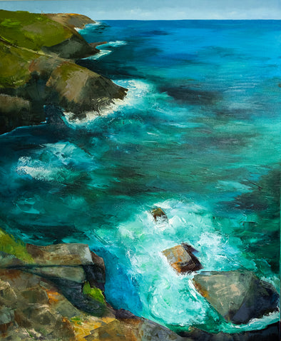 Pendeen Lookout, Original painting Of Cornwall
