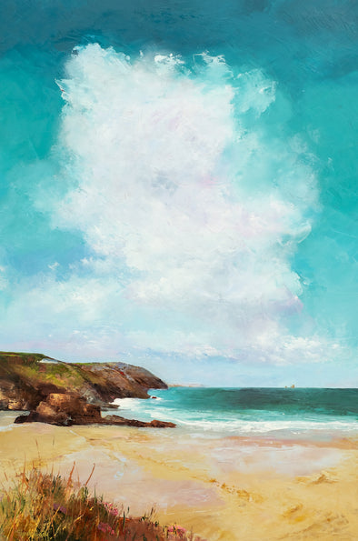 Droskyn Skies, Perranporth, CornwallLimited Edition Signed Print