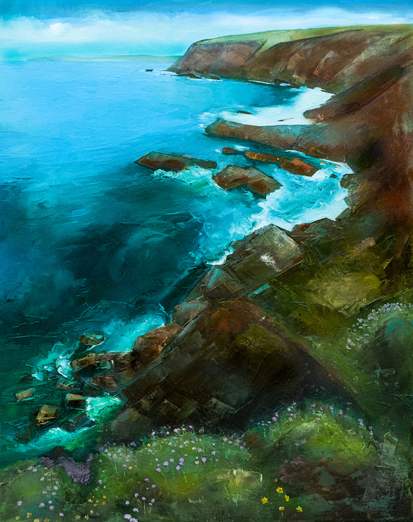Godrevy Point, Limited edition, Signed Print, Cornwall