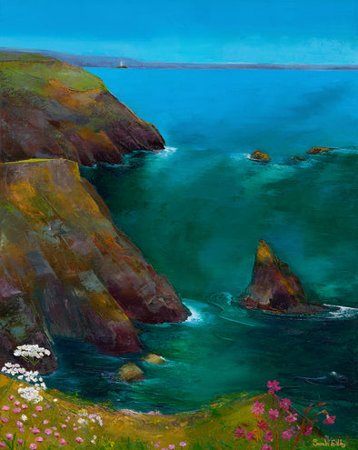 North Cliffs, Portreath, Cornwall Limited Edition Signed print