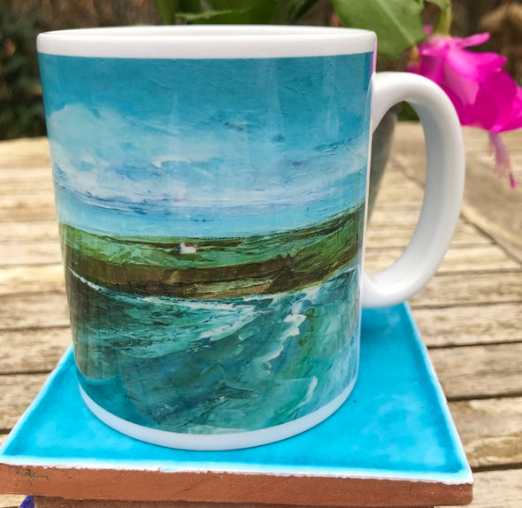 SALE* Godrevy Lighthouse, Ceramic Mug of Godrevy, Cornwall